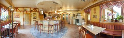 Dining Room, Dining Table, Furniture, Indoors, Table, Restaurant, Cafe, Chair, Plant, Interior Design
