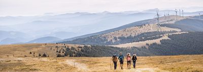 Hiking, Nature, Outdoors, Person, Scenery, Walking, Landscape, Windmill, Wilderness, Bag