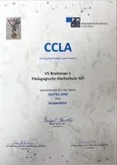 Ein Zertifikat von CCL A, datiert 2008, das VS Broughtons Leistung im Wettbewerb für fotografische Exzellenz würdigt. Das Zertifikat hat einen blauen Rand und einen Wasserzeichen.