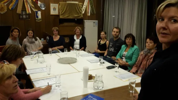 People, Person, Adult, Female, Woman, Dining Table, Table, Dining Room, Indoors, Man