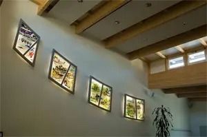 Indoors, Interior Design, Window, Art, Photo Frame, Architecture, Building, Skylight, Art Gallery