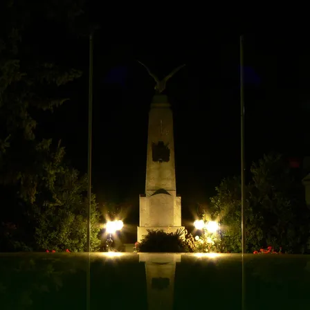 Flare, Light, Lighting, Building, Monument, Night, Bird, Clock Tower, Pillar, Obelisk