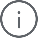 Informationssymbol mit einem schwarzen Kreis auf schwarzem Hintergrund. Das Symbol zeigt ein stilisiertes 'i' in Weiß innerhalb des Kreises.