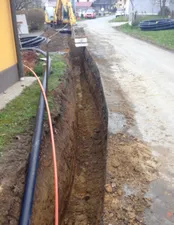 Soil, Ditch, Outdoors, Car, Transportation, Vehicle, City, Road, Street, Urban