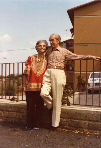 Ferry und Rozsa Neumann in Rom, 1978