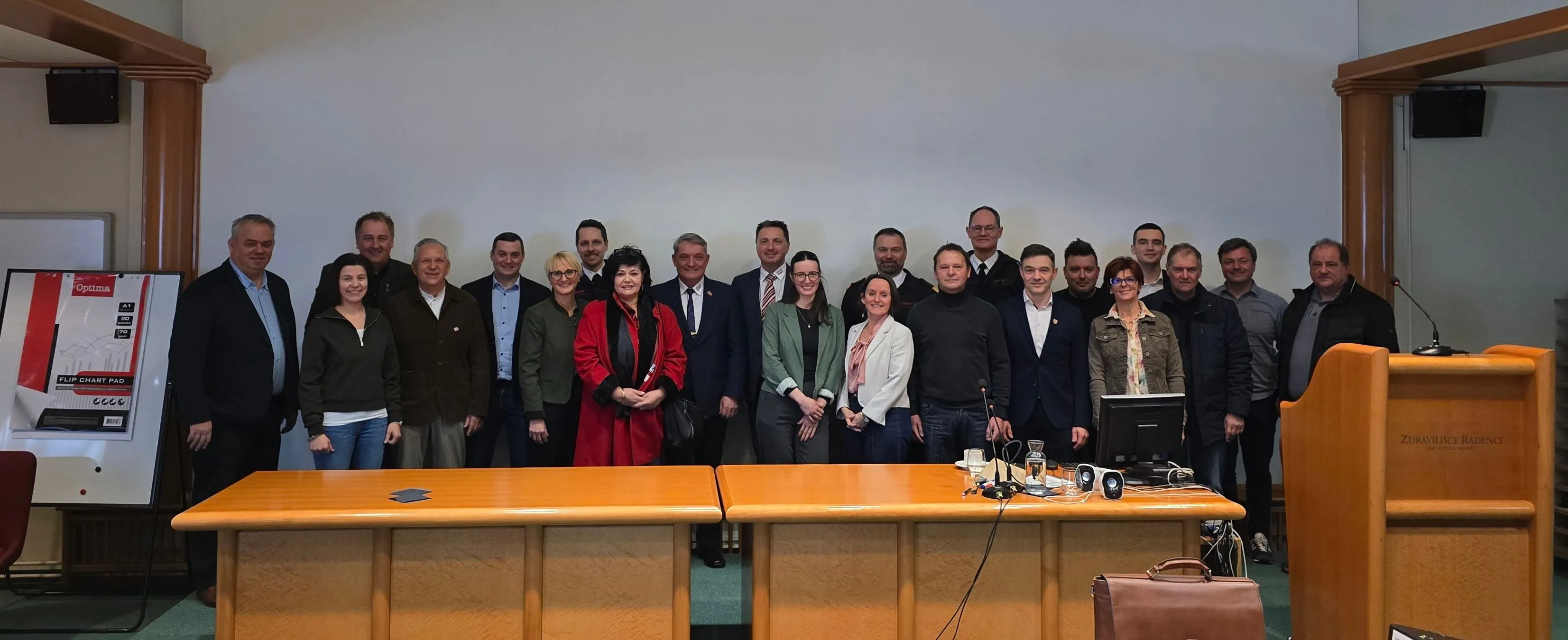 Die Projektpartner beim ersten Projekttreffen in Radenci, Slowenien