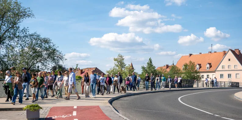 Grenzüberschreitender Spaziergang