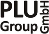 Schwarzer Text mit der Aufschrift 'PLU Group GmbH' auf schwarzem Hintergrund. Der Text ist fett und modern, für Markensichtbarkeit konzipiert.