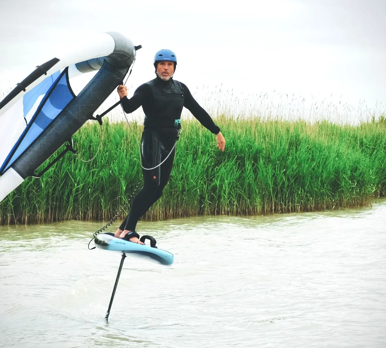 Person, Water, Boat, Hydrofoil, Vehicle, Helmet, Watercraft, Outdoors, Sea, Water Sports