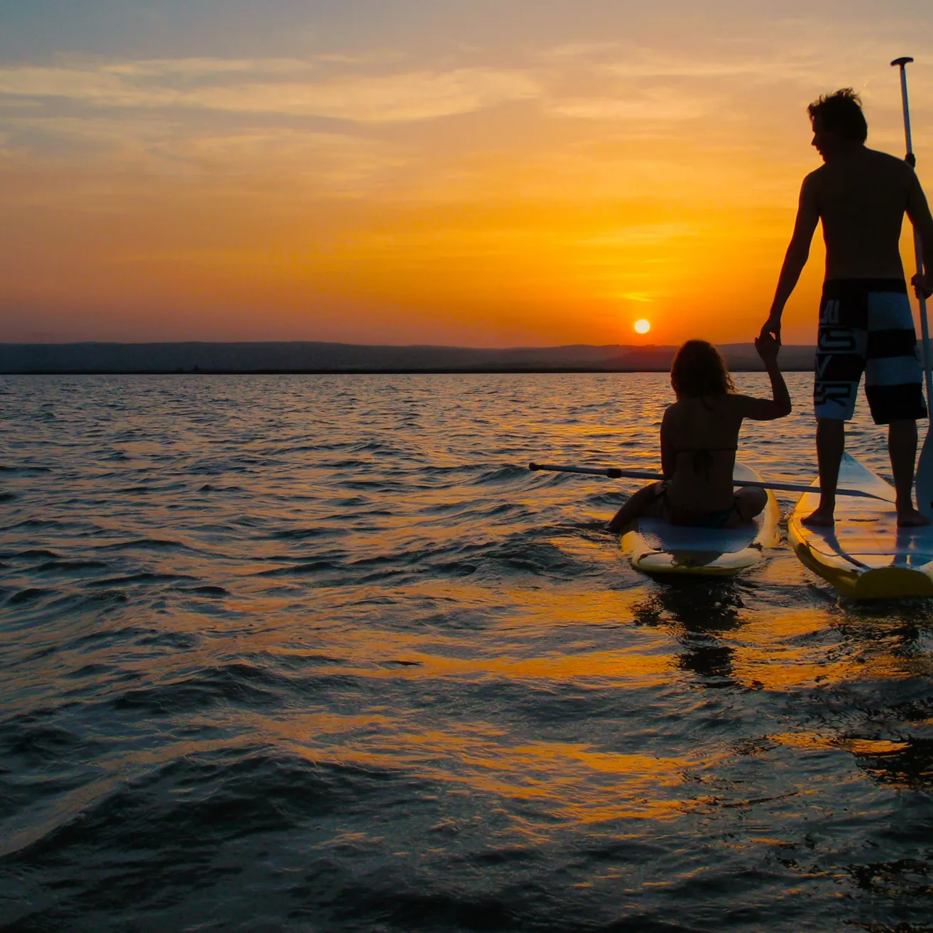 Watercraft, Adult, Female, Person, Woman, Oars, Shorts, Sky, Canoe, Paddle