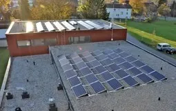Outdoors, Electrical Device, Solar Panels, Aerial View