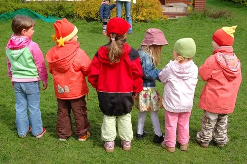 Coat, Grass, Jacket, Boy, Child, Male, Person, Female, Girl, Jeans