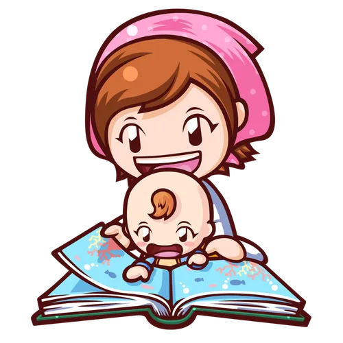 Person, Reading, Book, Publication, Comics, Baby, Face, Head, Cartoon