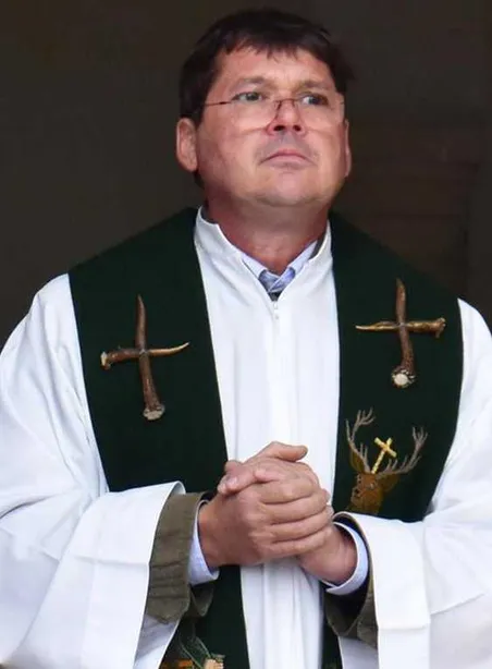Person, Priest, Adult, Male, Man, Dagger, People, Face, Cross, Bishop