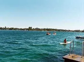 Lake, Nature, Outdoors, Water, Lagoon, Watercraft, Swimming, Sea, Horizon, Summer