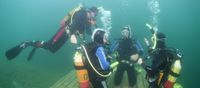 Nature, Outdoors, Water, Adventure, Leisure Activities, Person, Scuba Diving, Helmet, Swimming, Glasses