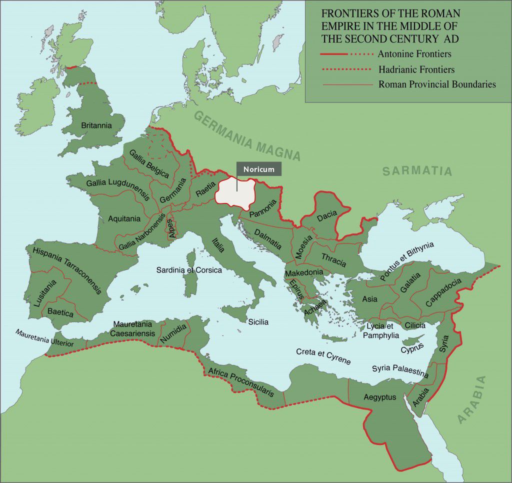 © Karte: Frontiers of the Roman Empire Culture 2000 project (2005-2008)