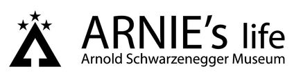 Das Logo für Arnies Arnold Schwarzenegger Museum zeigt einen stilisierten Stern und den Namen in fetter, serifenloser Schrift.