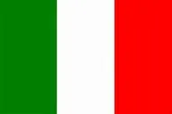 Das Bild zeigt die italienische Flagge, bestehend aus drei senkrechten Streifen gleicher Breite in grün, weiß und rot.