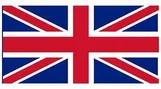 Das Bild zeigt die Union Jack, die Nationalflagge des Vereinigten Königreichs, mit roten, weißen und blauen Farben und einem prominenten roten Kreuz in der Mitte.