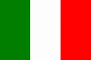 Das Bild zeigt die italienische Flagge, bestehend aus drei vertikalen Streifen in Grün, Weiß und Rot.