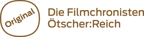 Das Logo für Die Filmchronisten, mit einem Kreis, der 'Original' in Gold und den Text 'Die Filmchronisten Otsscher:Reich' in goldener Schrift zeigt.
