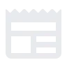Ein weißer Quadrat auf schwarzem Hintergrund mit einem großen schwarzen Quadrat und zwei horizontalen schwarzen Linien, ähnlich einer Quittung oder einem Dokument.