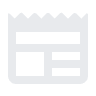 Ein weißer Quadrat auf schwarzem Hintergrund mit einem großen schwarzen Quadrat und zwei horizontalen schwarzen Linien, ähnlich einer Quittung oder einem Dokument.