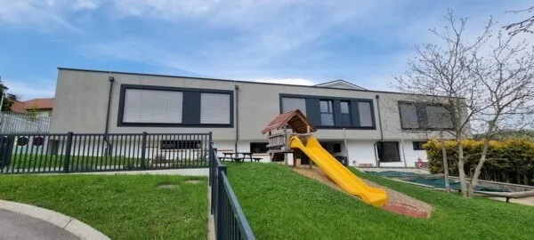Grass, Plant, Architecture, Building, House, Housing, Villa, Outdoors, Play Area, Lawn