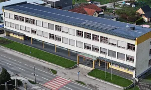 Road, Outdoors, Person, City, Building, Aerial View, Solar Panels, Windmill, Urban