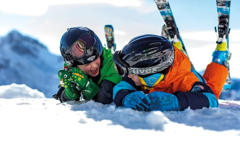 Helmet, Outdoors, Baby, Person, Nature, Adult, Male, Man, Glove, Snow