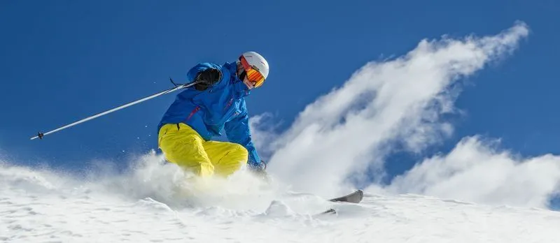 Nature, Outdoors, Helmet, Snow, Adult, Male, Man, Person, Skiing, Piste