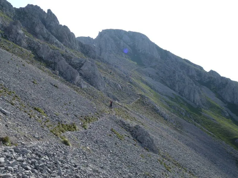 Slope, Rock, Road, Mountain Range, Nature, Outdoors, Peak, Gravel, Person, Wilderness