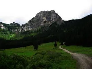 Nature, Outdoors, Scenery, Mountain, Mountain Range, Peak, Wilderness, Landscape, Path, Pasture