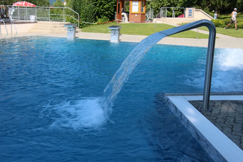 Architecture, Building, Hotel, Resort, Pool, Swimming Pool, Water, Person, Handrail
