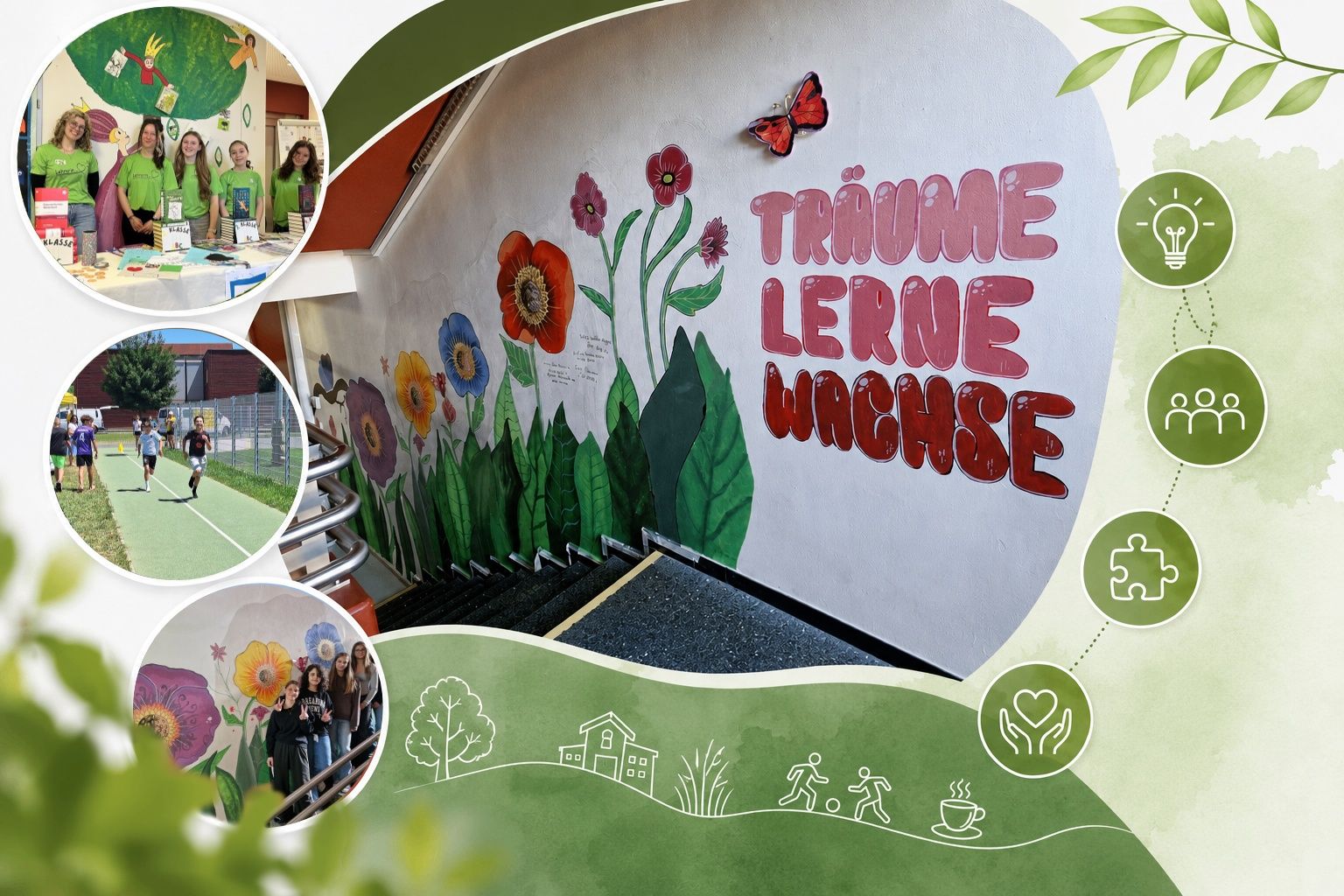 Unser Motto: Träume, lerne, wachse!