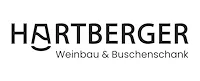 Das Logo für Hartberger, ein Lieferant für Wein und Flaschenverschlüsse, in schwarzem Text auf weißem Hintergrund dargestellt.