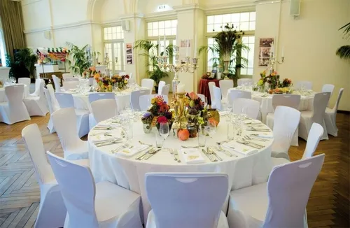 Indoors, Hall, Fun, Fork, Knife, Banquet, Chair, Table, Tabletop, Speaker