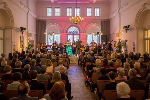 Indoors, Adult, Female, Person, Woman, Male, Man, Lamp, People, Chapel
