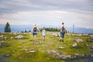 Person, Walking, Adventure, Hiking, Nature, Outdoors, Shorts, Bag, Hand, Holding Hands