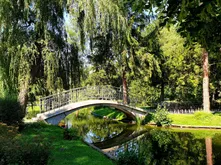 Tree, Nature, Outdoors, Pond, Park, Canal, Garden, Scenery, Vegetation, Bridge