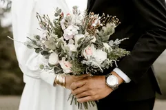 Flower, Flower Arrangement, Flower Bouquet, Rose, Adult, Bride, Female, Person, Woman, Wristwatch