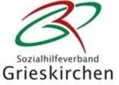 Das Logo des Sozialhilfeverbandes Grieskirchen wird gezeigt, mit einem modernen und stilisierten Design. Der Name 'Grieskirchen' ist prominent zu sehen.
