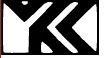 Das Bild zeigt ein stilisiertes 'YK' Logo mit sich schneidenden Linien, die ein einzigartiges Muster bilden, möglicherweise als Marken- oder Firmensymbol.