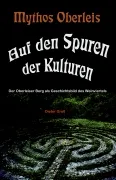 Das Cover eines Buches mit dem Titel 'Mythos Oberleis' zeigt ein Labyrinth-Design in Schwarz und Weiß mit einem dunklen Hintergrund.
