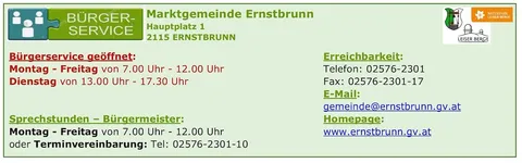 Bürgerservice ERNSTBRUNN
