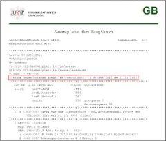Grundbuchauszug