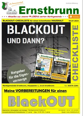 BlackOUT - CHECKLISTE für einen krisenfesten Haushalt