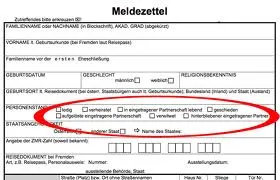 Meldezettel