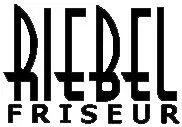 Ein fettgedrucktes, schwarz-weißes Logo mit dem Wort 'Rebel' in einer stilisierten Schrift und 'Friseur' darunter in einer Standardschrift.
